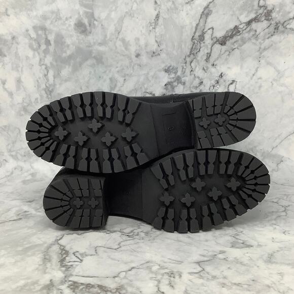 Mia Size 9 M Black Jody Ankle Chelsea Bootie Lug Sole Block Heel Slip On P1-31 - Picture 6 of 9